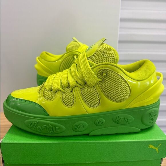 Puma LaMelo Ball LaFrance Amour Slime Shoes Emerald Green 310868-01 Size 11.5 - Picture 2 of 6